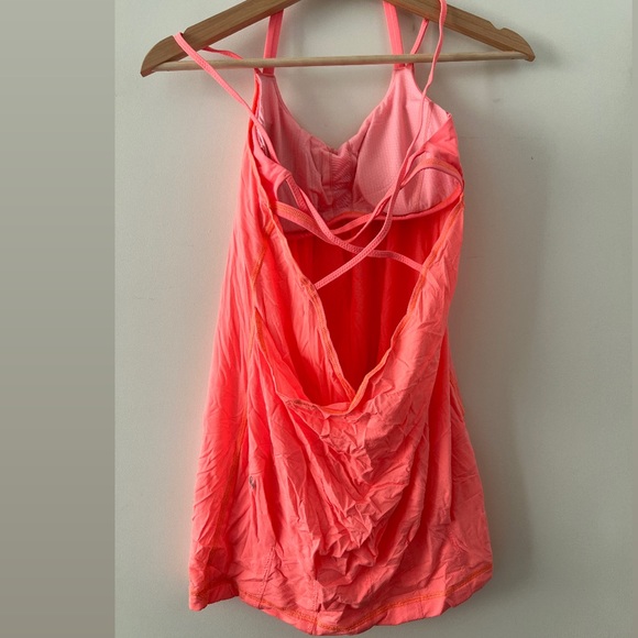 Lululemon | Flow and Go Tank | Pop Orange | size 6 - Picture 6 of 9